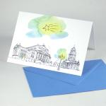 10er Set Berlin-Weihnachtskarten mit Kuverts: Gendarmenmarkt