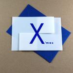 10er Set Weihnachtskarten mit Umschlägen: merrY X´mas