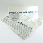10er Set Weihnachtskarten mit edlen Umschlägen: FRÖHLICHE WEIHNACHTEN